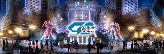 Gundam Docks at Singapore Ngee Ann City Civic Plaza