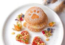 Puppy-themed human treats at Pup-Up Cafe at Bosch Experience Centre pup-up cafe