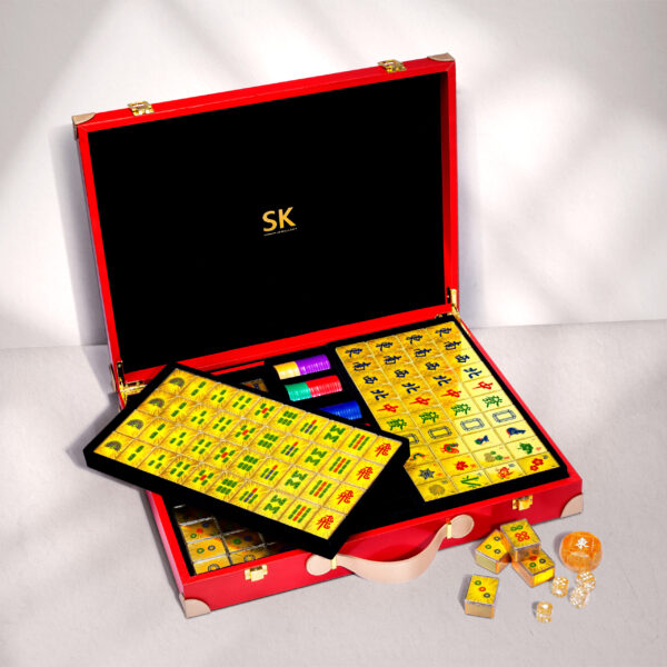 SK Jewellery 999 Gold Mahjong Set